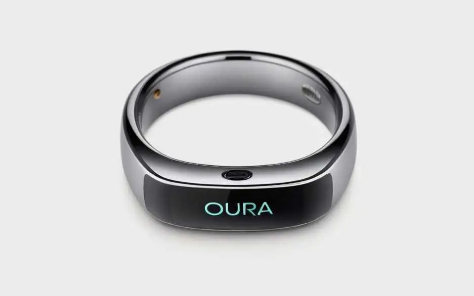 a smart ring with a white background